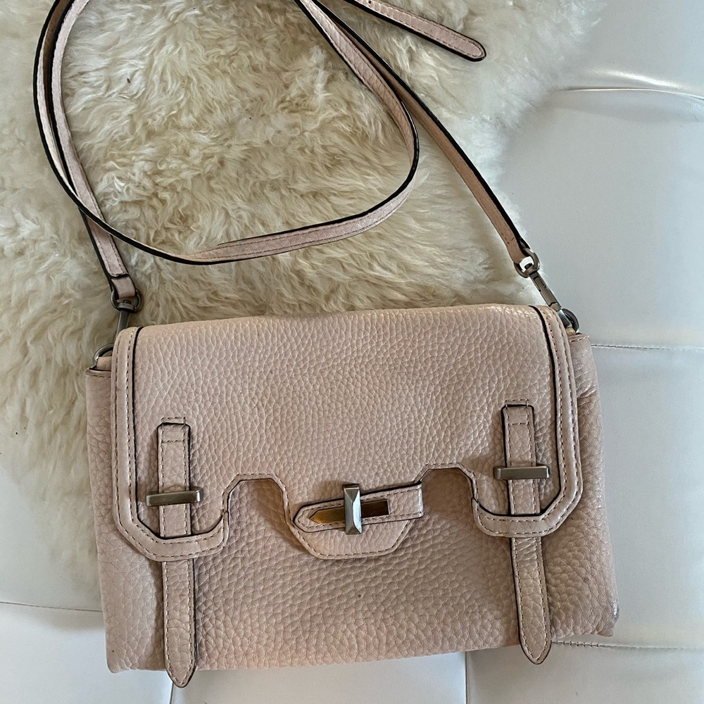 Rebecca Minkoff Pale Pink Leather Crossbody